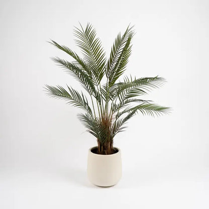 125cm Palm Tree in White Pot