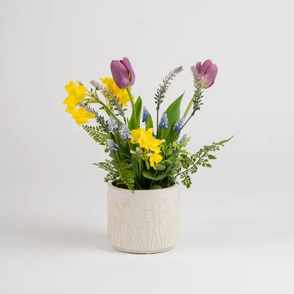 Flowers in Ceramic Pot