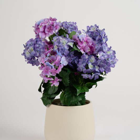 58cm Indoor/Outdoor, Pink/Purple Hydrangea Planter