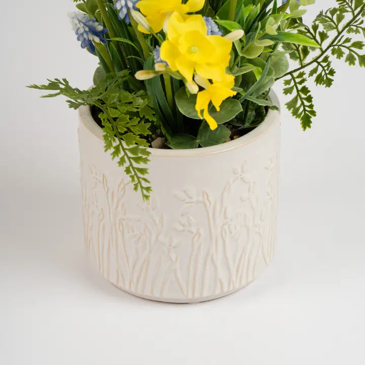 Flowers in Ceramic Pot