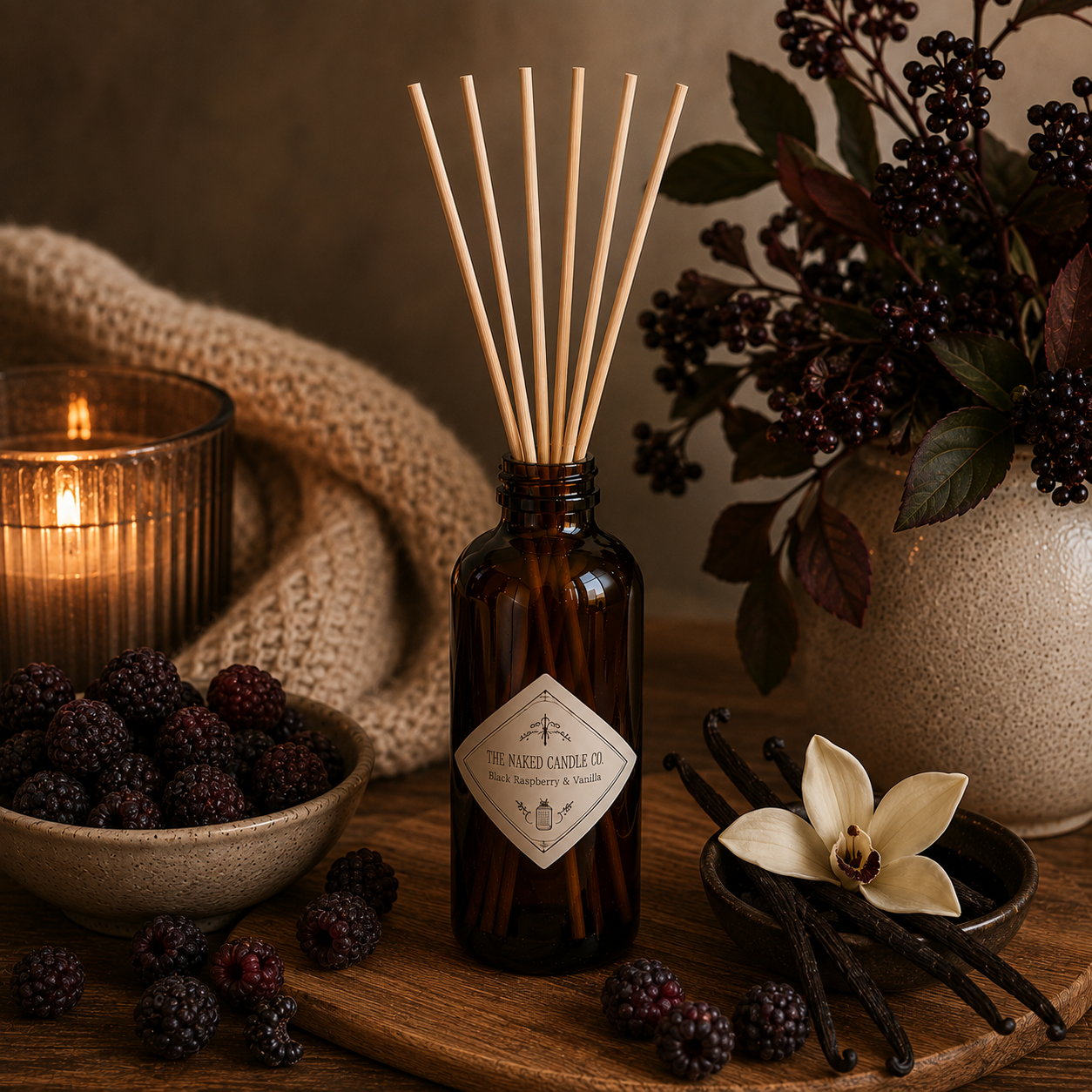 Black Raspberry & Vanilla Reed Diffuser